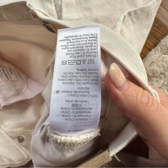 NWT Madewell Low-Slung Baggy Jeans in Vintage IVory - Picture 10 of 15